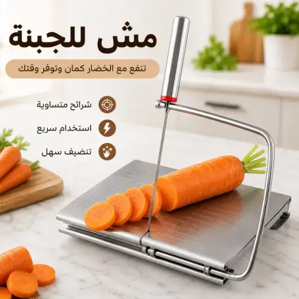 قطاعة جبنة وخبز ستانلس