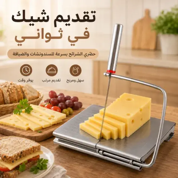 قطاعة جبنة وخبز ستانلس