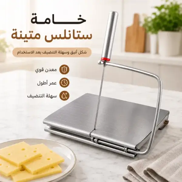 قطاعة جبنة وخبز ستانلس