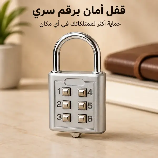 طقم 3 أقفال أرقام متعددة الاستخدام